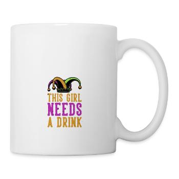 dieses Mädchen braucht einen Drink - Tasse - Weiß - Rechts