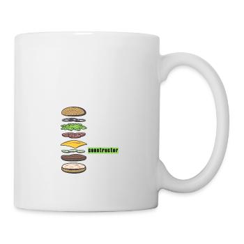 burger - Tasse - Weiß - Rechts