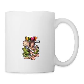 Hanf Königin - Tasse - Weiß - Rechts