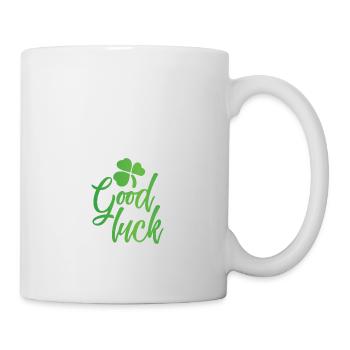 Viel Glück Viel Glück Motivation Inspiration speic - Tasse - Weiß - Rechts
