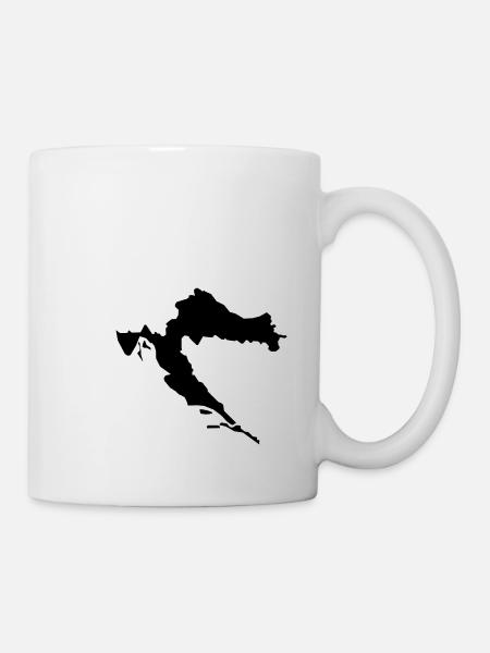 croatia,Kroatien,HRVATSKA - Tasse - Weiß