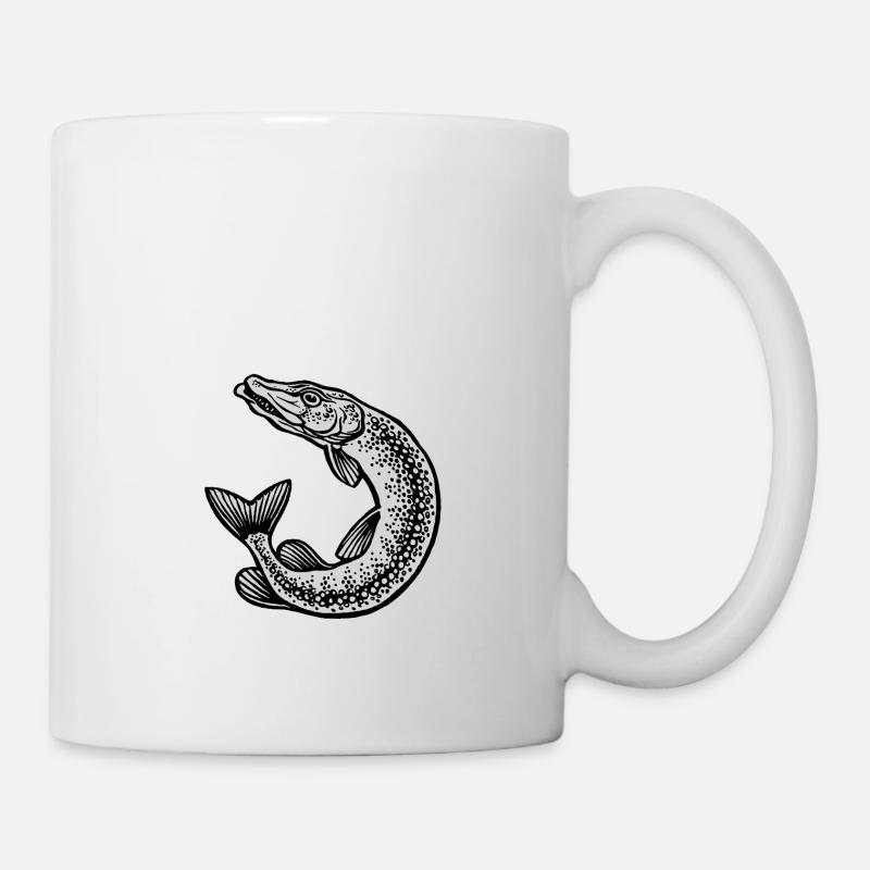 Hecht - Tasse - Weiß