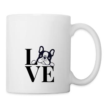 love french bulldog t-shirt - Mug blanc - blanc - Droite