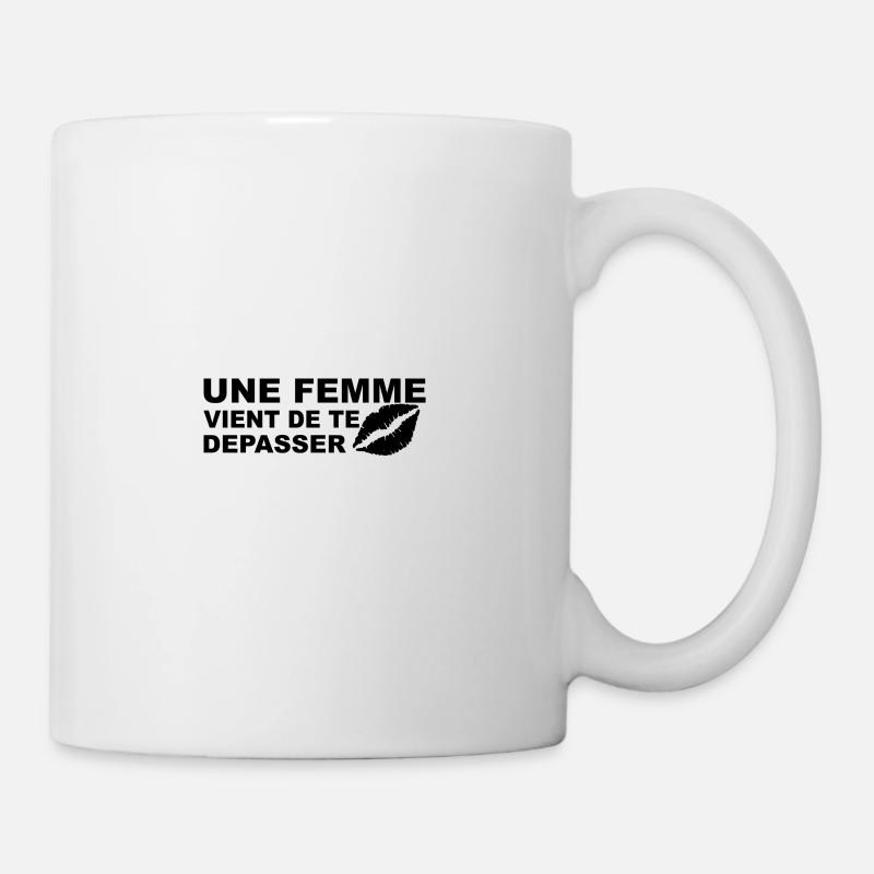 Warning: you have just been overtaken - Mug - white