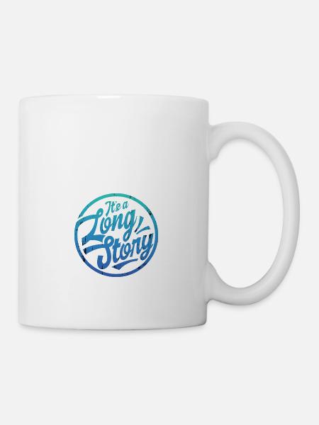 Lange Geschichte - Tasse - Weiß