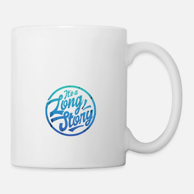 Lange Geschichte - Tasse - Weiß