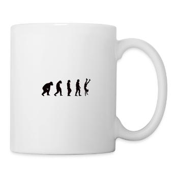 Sportlehrer Turner Gymnastik Bodenturnen Handstand - Tasse - Weiß - Rechts