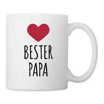 Bester Papa (dh) - Tasse - Weiß - Rechts