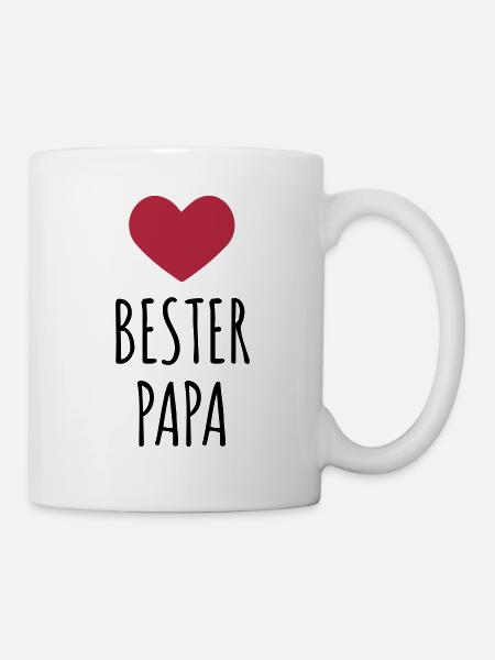 Bester Papa (dh) - Tasse - Weiß