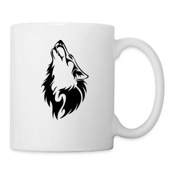 Loup - Mug blanc - blanc - Droite