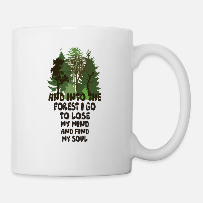 dans la forêt - Mug blanc - blanc