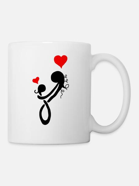 Mutter Tochter Lieben - Tasse - Weiß