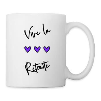 RETRAITE. BONNE RETRAITE. JOYEUSE RETRAITE - Mug blanc - blanc - Droite