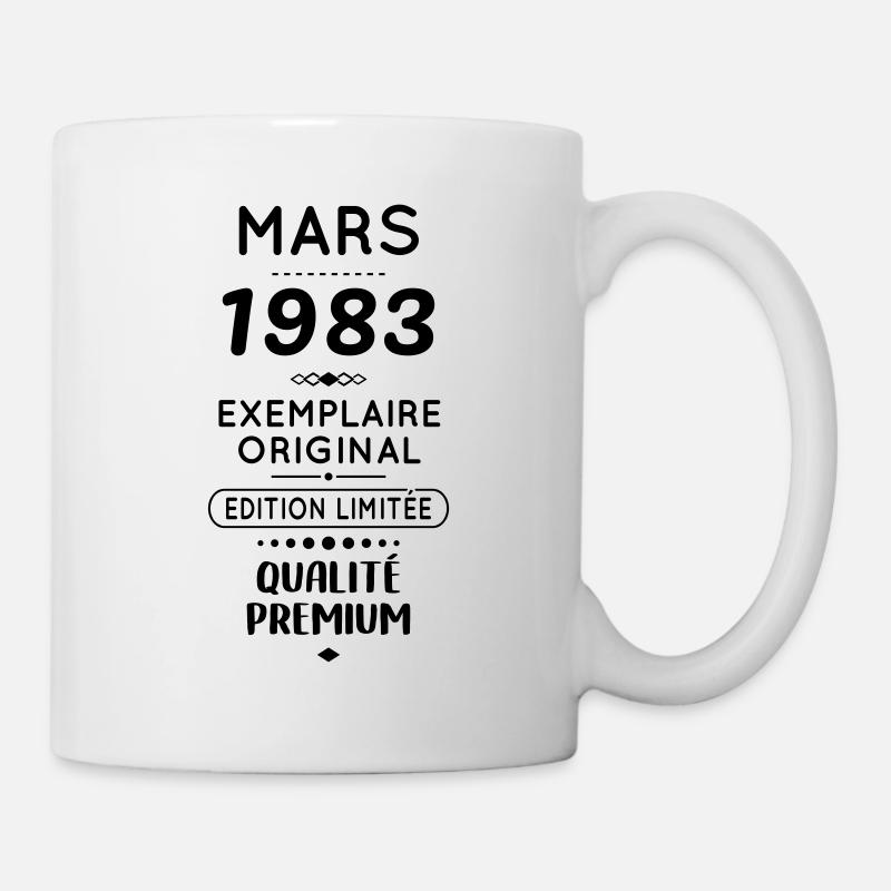 Anniversaire 40 ans - Mars 1983 Original - Mug blanc - blanc
