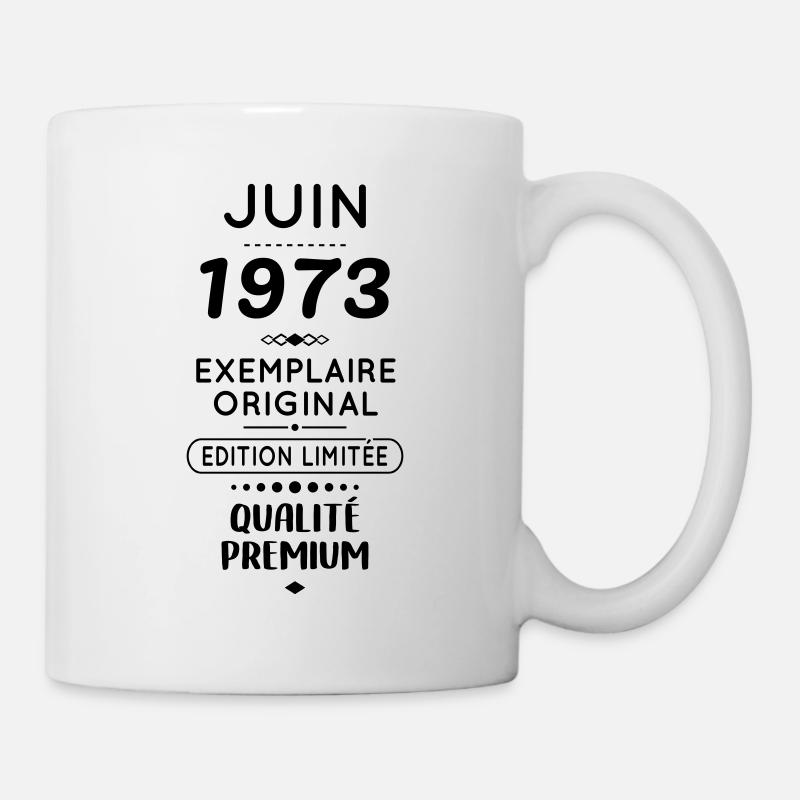 Anniversaire 50 ans - Juin 1973 Original - Mug blanc - blanc