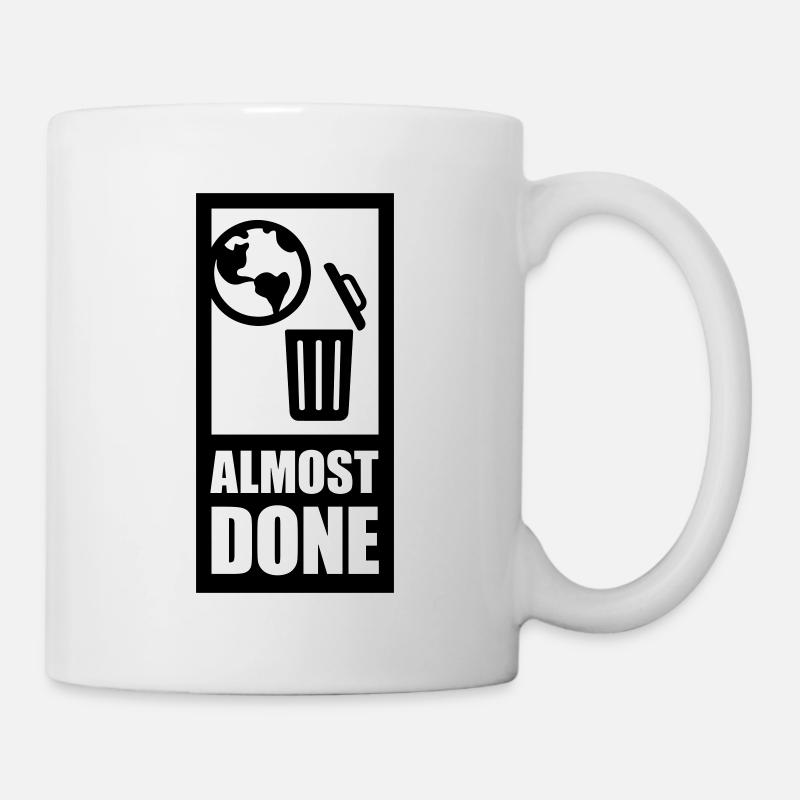 Presque terminé - Mug blanc - blanc