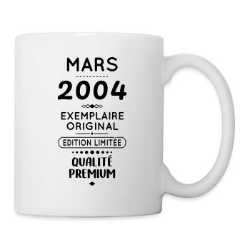 Anniversaire 20 ans - Mars 2004 Original - Mug blanc - blanc - Droite