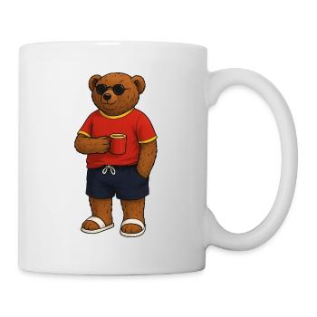 Spain Bear in Football Costume - Mug - white - Right