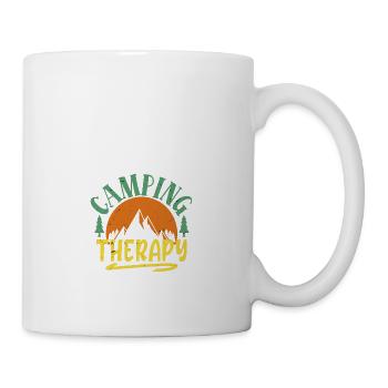 Camping-Therapie - Tasse - Weiß - Rechts