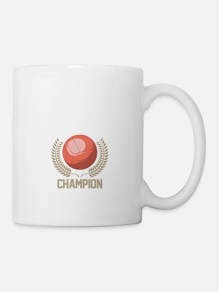 Champion Wasserball Fußball Volleyball Basketball - Tasse - Weiß