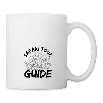 Safari Tour Guide Kostüm Afrika Zoo Tour Reise - Tasse - Weiß - Rechts