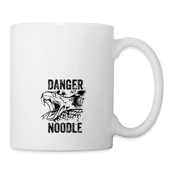 Snake Danger Noodle disant drôle - Mug blanc - blanc - Droite