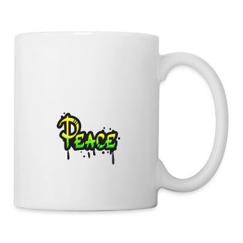 Frieden - Tasse - Weiß - Rechts