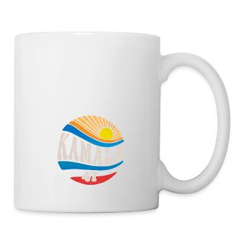 Vintage Couleurs du drapeau des États-Unis à Kamala Harris 2024 Pour - Mug blanc - blanc - Droite