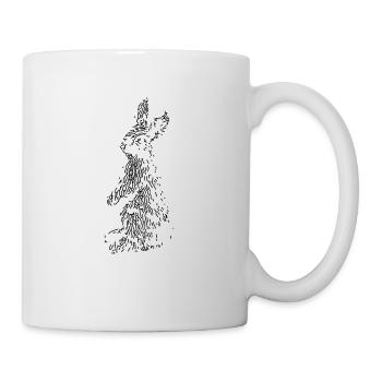 Hase - Tasse - Weiß - Rechts