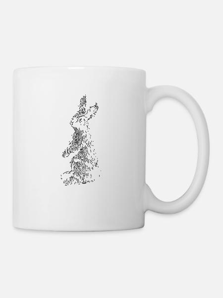 Hase - Tasse - Weiß