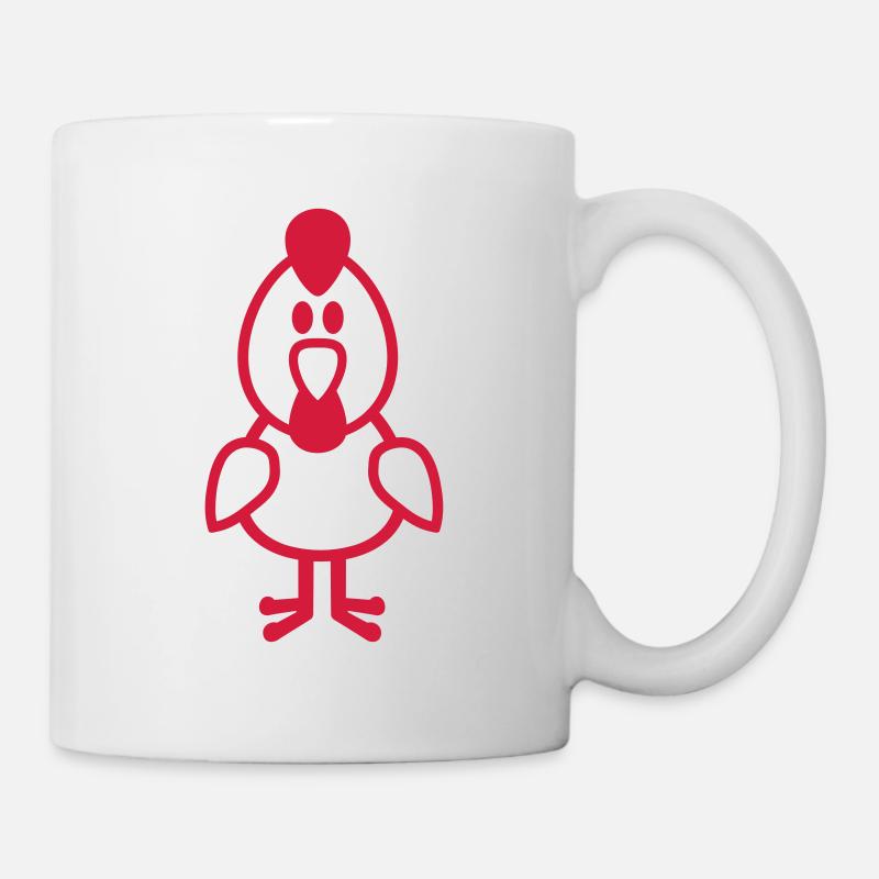 Huhn - Tasse - Weiß
