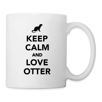 Otter - Tasse - Weiß - Rechts