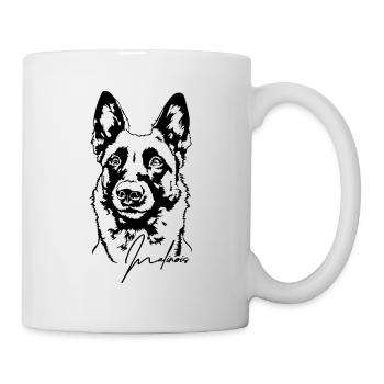Malinois Portrait Chien Chiens Wilsigns - Mug blanc - blanc - Droite