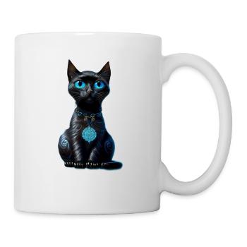 Chat de la Lune - Mug blanc - blanc - Droite