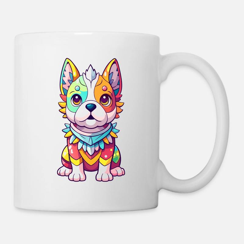 Colorful dog - Mug - white