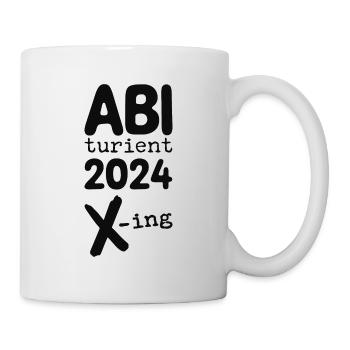 Abi 2024 Abitur Abiturient Schulabschluss - Tasse - Weiß - Rechts