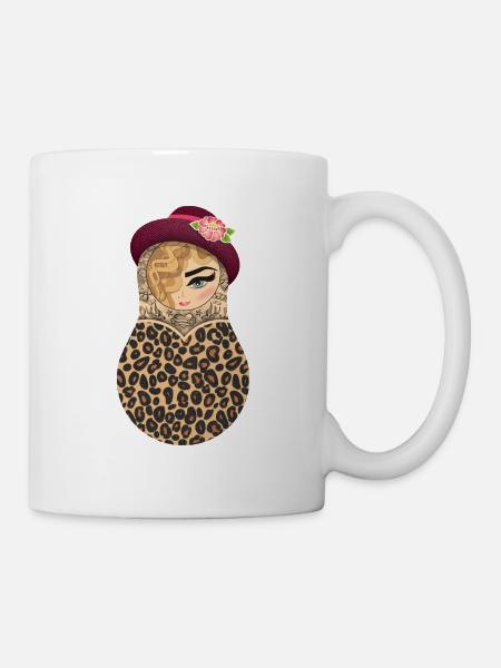 Matroschka Lea - Tasse - Weiß