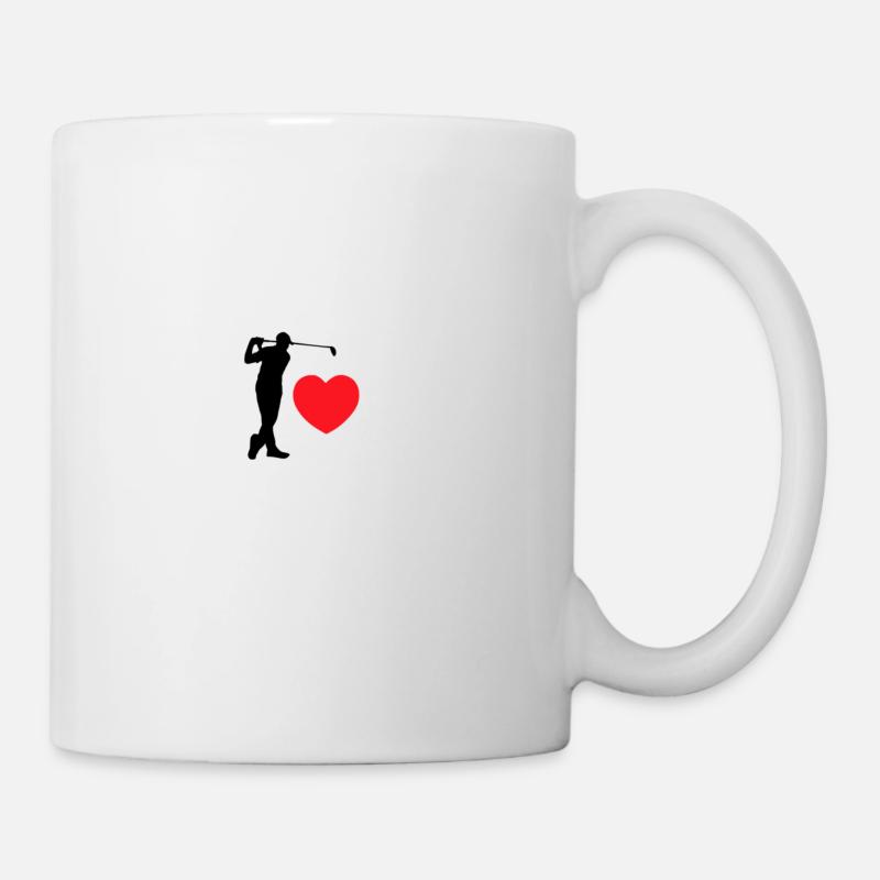 Love Golf - le joueur de golf - Mug blanc - blanc