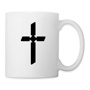 Kreuz Christentum - Tasse - Weiß - Rechts
