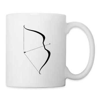 bow and arrow - Mug - white - Right