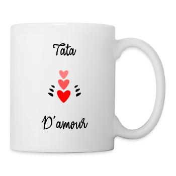 TATA. TANTE. MARRAINE. MAMAN. FUTURE MAMAN. - Mug blanc - blanc - Droite