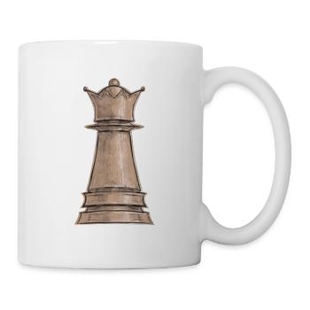 Schachkönigin Hetman - Tasse - Weiß - Rechts