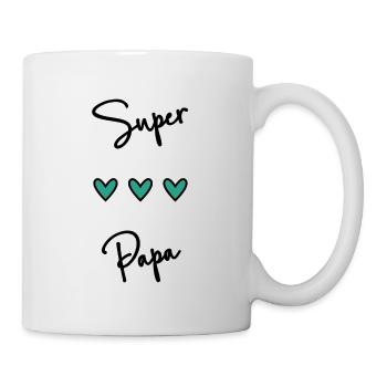 FÊTE DES PÈRES.BONNE FÊTE PAPA. PAPA. BONNE FÊTE - Mug blanc - blanc - Droite