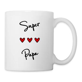 PAPA. FÊTE DES PÈRES. BONNE FÊTE PAPA. BONNE FÊTE - Mug blanc - blanc - Droite