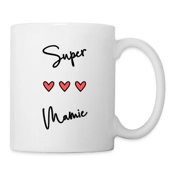 FÊTE DES MÈRES. BONNE FÊTE MAMIE. JE T'AIME MAMIE. - Mug blanc - blanc - Droite
