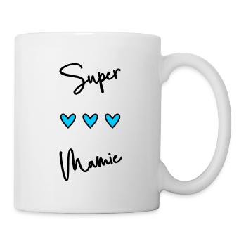 FÊTE DES MÈRES. BONNE FÊTE MAMIE. JE T'AIME MAMIE. - Mug blanc - blanc - Droite