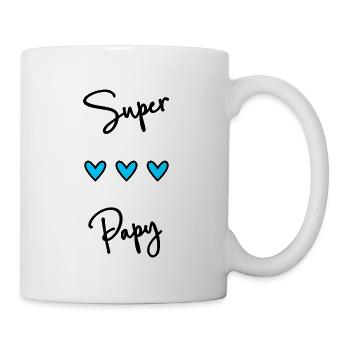 SUPER OPA. OPA. VATERTAG. ALLES GUTE ZUM GEBURTSTAG OPA. - Tasse - Weiß - Rechts