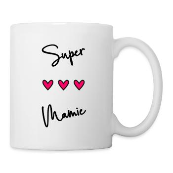 FÊTE DES MÈRES. BONNE FÊTE MAMIE. JE T'AIME MAMIE. - Mug blanc - blanc - Droite