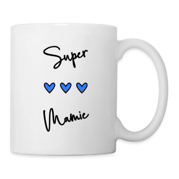 SUPER MAMIE. MAMIE. FÊTE DES MÈRES. BONNE FÊTE - Mug blanc - blanc - Droite