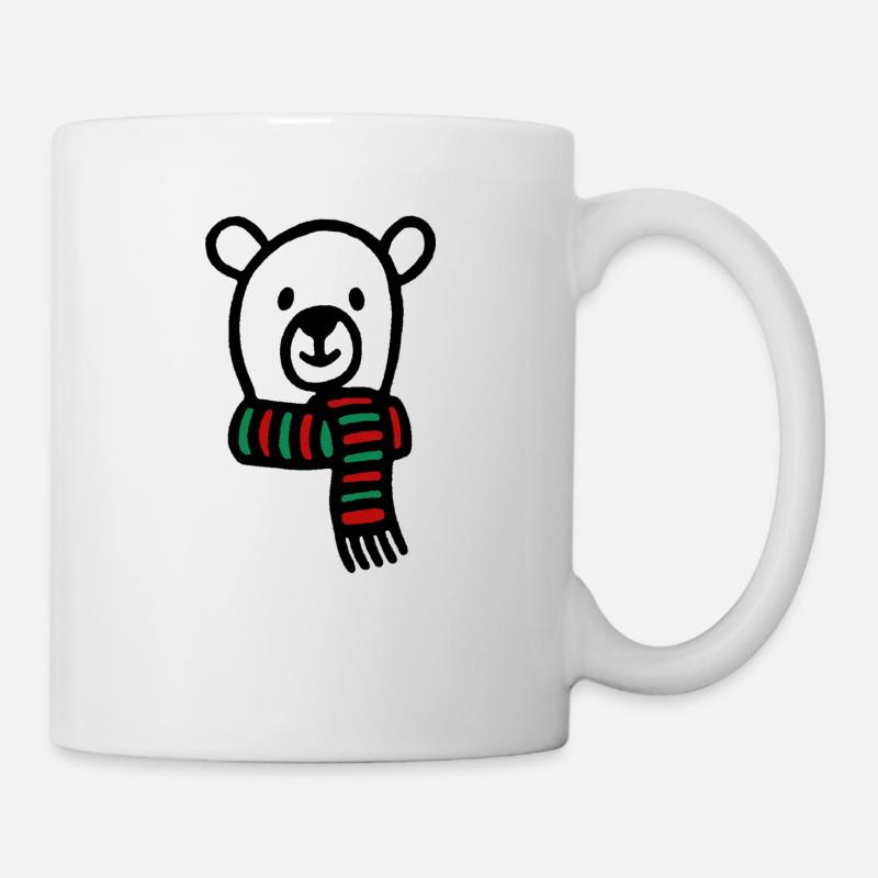 Eisbär weihnachten - Tasse - Weiß